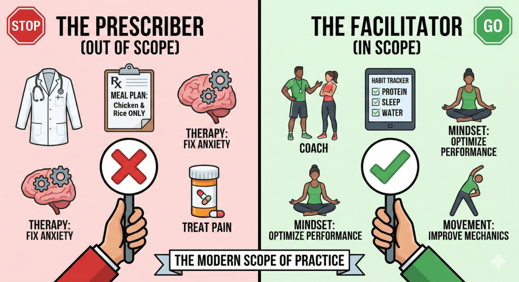 The “Scope of Practice” Trap: Why Modern Trainers Are Confused (And How to Fix&nbsp;It).